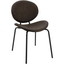 Aubry Gaspard - Chaise design en polyuréthane et métal