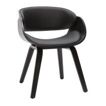 Miliboo - Chaise design noire bent