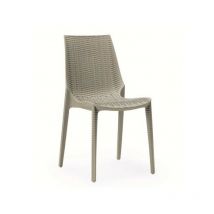 Chaise d'extérieur couleur taupe Lucrezia - Scab
