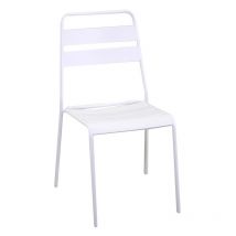 Chaise Rovigo en aluminium blanc