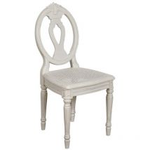 Lot De 2 Chaise En Bois Assise Cannée Sophia - Blanc - Interior's