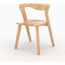 Chaise en bois d'hévéa clair - vega