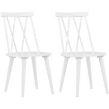 Chaise en bois d'hévéa Mariette