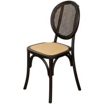 Chaise en bois et rotin 92x48x43 cm Chaises rustiques Chaise de cuisine et salle à manger Chaises modernes Chaise vintage Thonet