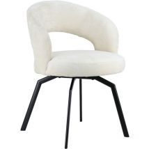 Chaise en chenille beige ehba