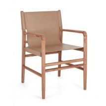 Chaise en cuir 57x58x85h