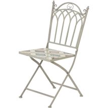 Chaise Bistro Mosaïque Pliante Design Mosaïque Élégant Et Fonction Pliante - Basics