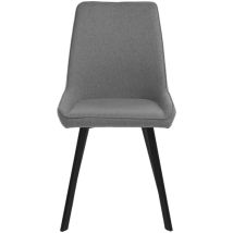 Webmarketpoint - Fox - Chaise microfibre grise 4 pcs