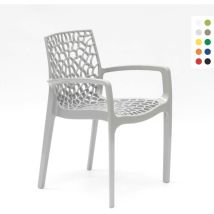 Grand Soleil – Chaise De Jardin En Polypropylène Empilable – Accoudoirs Ergonomiques – Résistante Aux Intempéries – Confort Optimal Pour 