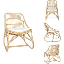Chaise en rotin Lin - Chaise Rotin - Fauteuil Rotin - Décoration Intérieure - Mobilier Design - Chaise Confort