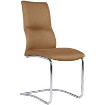 Webmarketpoint - Alice - Chaise en tissu gris tourterelle 2 pcs