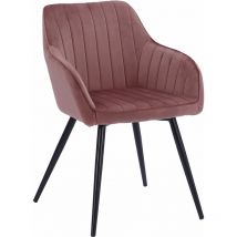 Happy Garden - Chaise en velours bertille rose