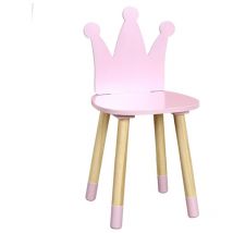 Chaise enfant couronne Rose Home Deco Kids