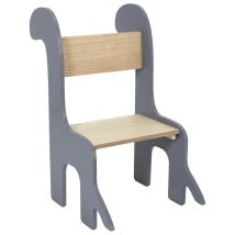 Chaise enfant Dino Gris – Mobilier d'intérieur – Matière : MDF – Âge d'utilisation : à partir de 3 ans