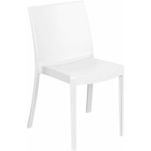 Gardeness - Chaise extérieure startable avec structure de polypropylène gema White - White