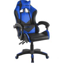 Chaise gaming fauteuil de bureau, chaise gamer ergonomique pour ordinateur ou office, fauteuil de jeu avec accoudoirs rembourres, dossier inclinable