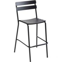 Chaise haute de terrasse noire