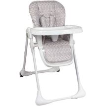 Chaise Haute Multipositions Bambisol Inclinable - Jusqu'a 3 Ans - Beige / Blanc