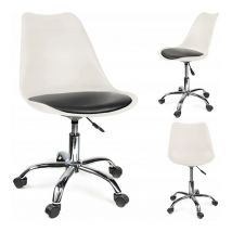 Chaise IGER, blanche et noire