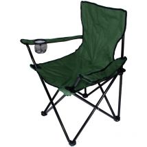 Pliante Chaise De Camp Siège Pliant et Portable jardin Portable président de pêche pliante président plage Avec Porte-Boisson Sac-Vert