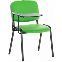 Chaise Ken en similicuir avec tablette rabattable Vert
