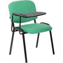 Chaise Ken en tissu avec tablette rabattable Vert