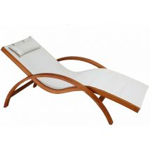 Chaise longue bianca biarritz