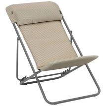 Lafuma Mobilier - maxi transat plus Chaise longue BeComfortLaFuma LFM5175 Moka