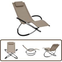 Chaise longue pour enfants Acier Taupe - Chaise Longue Enfant - Transat Enfant - Mobilier De Jardin Enfant - Chaises Longues Pliable - Chaise Lounge