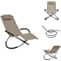 Chaise longue pour enfants Acier Taupe - Chaise Longue Enfant - Transat Enfant - Mobilier De Jardin Enfant - Chaises Longues Pliable - Chaise Lounge