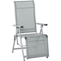 Chaise longue relax pliable beck grise