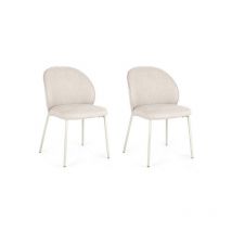 Bizzotto - Chaise Lot de 2 chaises Wendy Beige