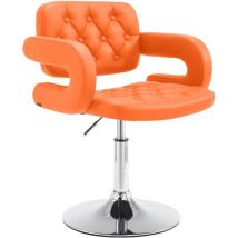 Tabouret pivotant avec accoudoirs et siège réglable de différentes couleurs comme colore : Orange