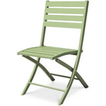 Citygarden - marius - Chaise de jardin pliante en aluminium vert lagune - city garden