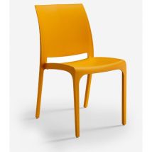 Bica – Chaise De Jardin Empilable En Polypropylène Et Fibre De Verre – Confort Ergonomique – Charge Maximale 110 Kg – Pour Intérieur Et Extérieur