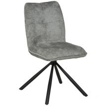 Chaise pivotante de salle à manger CORTINA / Gris clair/