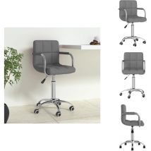 Chaise pivotante de bureau Gris clair Tissu - Chaise De Bureau Pivotante - Chaises De Bureau Pivotantes - Chaise - Chaises