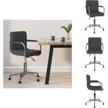 Chaise pivotante de bureau Gris foncé Tissu - Chaise De Bureau Pivotante - Chaises De Bureau Pivotantes - Chaise - Chaises