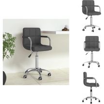 Chaise pivotante de bureau Gris foncé Tissu - Chaise De Bureau Pivotante - Chaises De Bureau Pivotantes - Chaise - Chaises