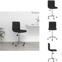 Chaise pivotante de bureau Noir Tissu - Chaise De Bureau - Chaises De Bureau - Chaise Pivotante - Chaises Pivotantes