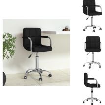 Chaise pivotante de bureau Noir Tissu - Chaise De Bureau Pivotante - Chaises De Bureau Pivotantes - Chaise - Chaises