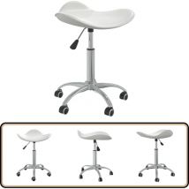 Vidaxl - Chaise pivotante de salle à manger Blanc Similicuir - Chaises De Salle à Manger - Chaise Pivotante - Chaise Moderne - Chaise Confortable