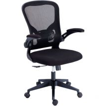 Chaise pivotante Lexi respirante Bureau moderne en noir