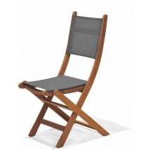 Chillvert - Chaise de Jardin Pliante Bois 50,65x49,60x93,20 cm