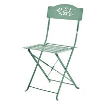 Chaise Pliante Acier Verone Vert Amande Imagin
