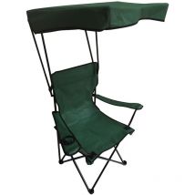Chaise pliante avec pare soleil sunrise - - Vert