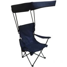 Chaise pliante avec pare soleil sunrise Bleu