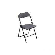 Chaise D'appoint Pliante pvc Grise Five