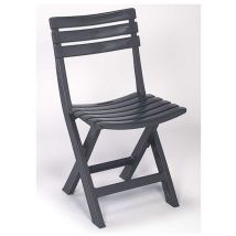 Ipae Progarden - Chaise De Jardin Pliante Birki Gris Anthracite - Progarden