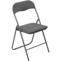 Five Simply Smart - Chaise pliante effet velours